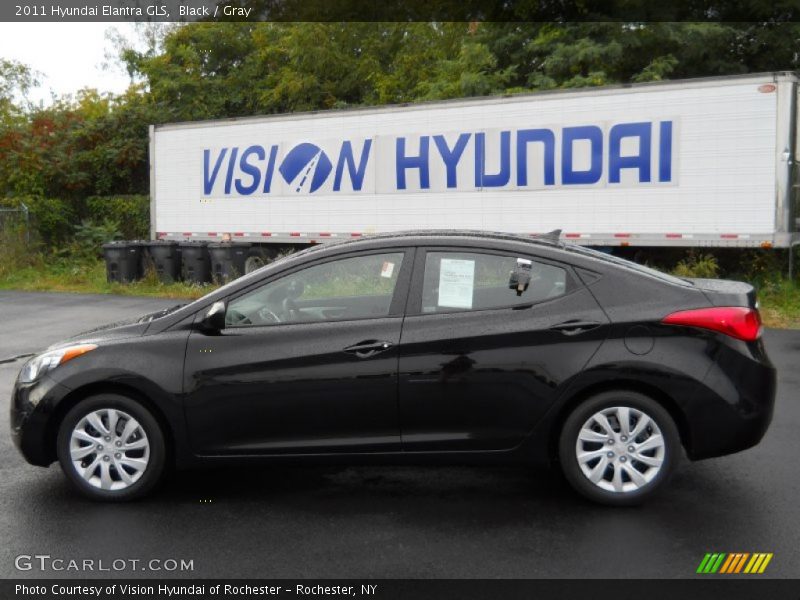Black / Gray 2011 Hyundai Elantra GLS