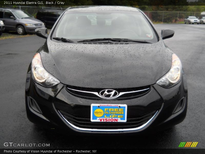 Black / Gray 2011 Hyundai Elantra GLS