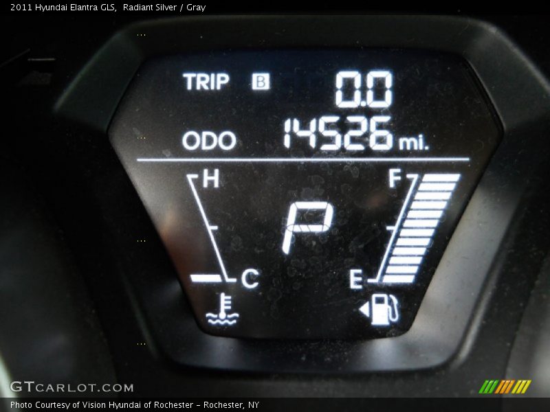 Radiant Silver / Gray 2011 Hyundai Elantra GLS