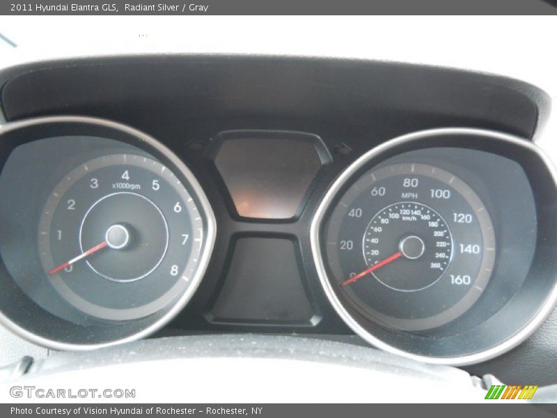 Radiant Silver / Gray 2011 Hyundai Elantra GLS