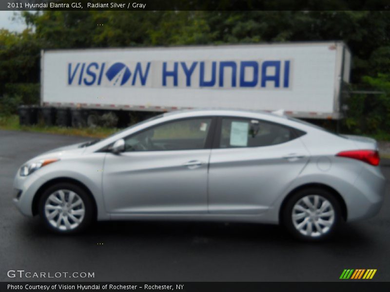 Radiant Silver / Gray 2011 Hyundai Elantra GLS