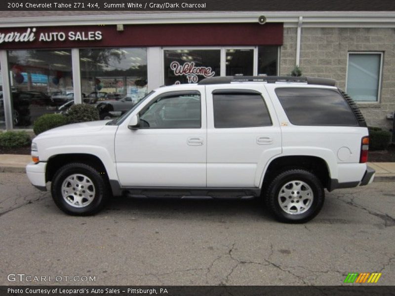 Summit White / Gray/Dark Charcoal 2004 Chevrolet Tahoe Z71 4x4