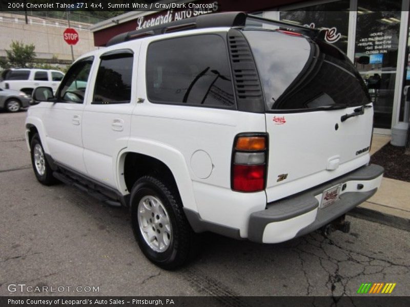 Summit White / Gray/Dark Charcoal 2004 Chevrolet Tahoe Z71 4x4