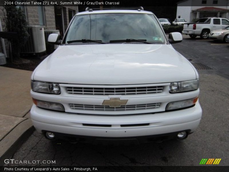 Summit White / Gray/Dark Charcoal 2004 Chevrolet Tahoe Z71 4x4