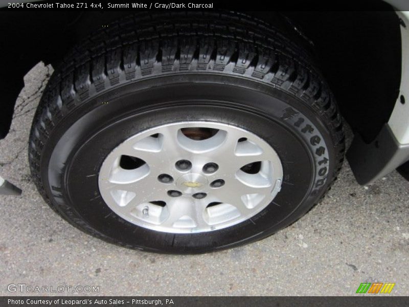 Summit White / Gray/Dark Charcoal 2004 Chevrolet Tahoe Z71 4x4