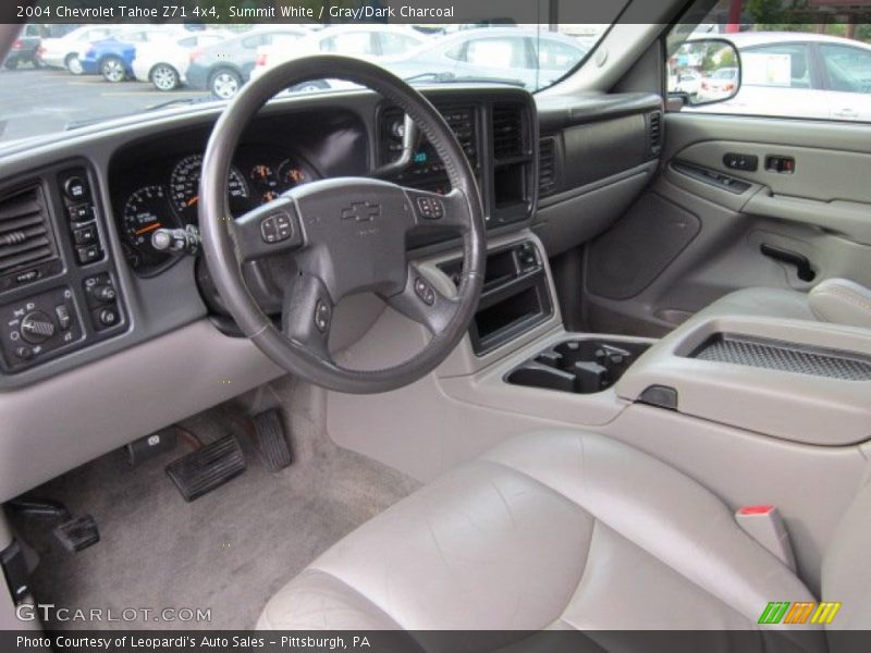 Summit White / Gray/Dark Charcoal 2004 Chevrolet Tahoe Z71 4x4