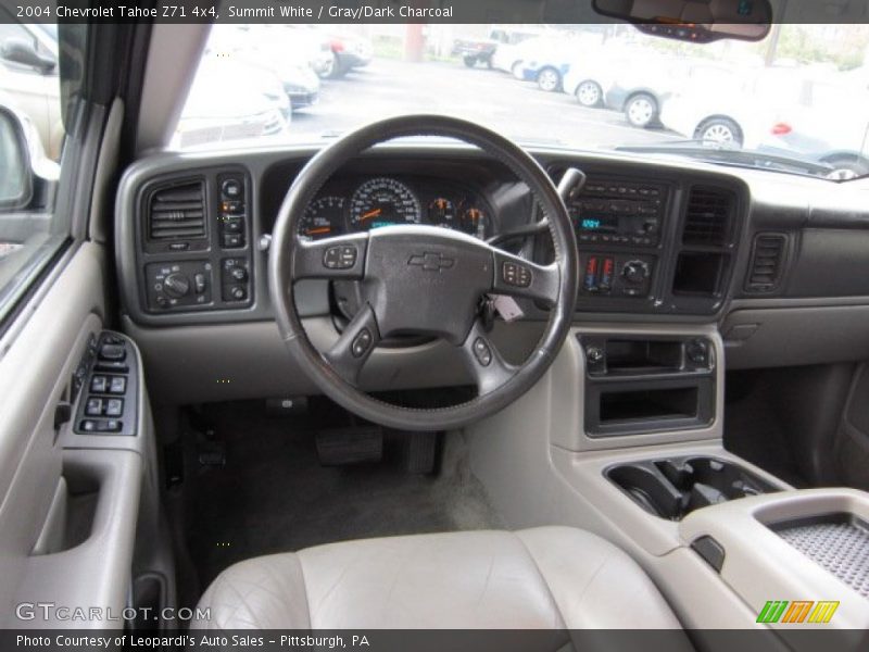 Summit White / Gray/Dark Charcoal 2004 Chevrolet Tahoe Z71 4x4