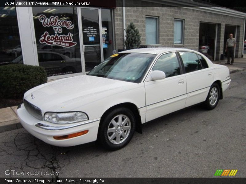 White / Medium Gray 2004 Buick Park Avenue