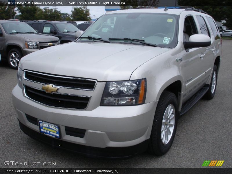 Silver Birch Metallic / Light Titanium 2009 Chevrolet Tahoe Hybrid 4x4