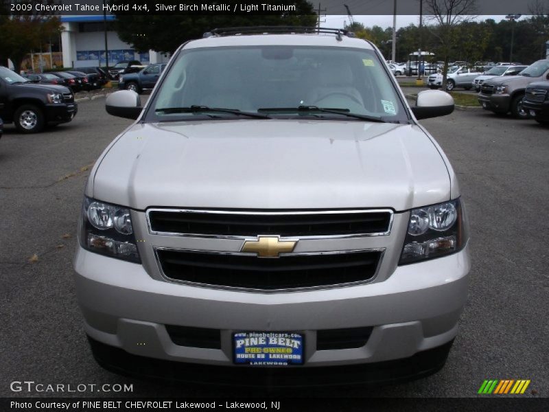 Silver Birch Metallic / Light Titanium 2009 Chevrolet Tahoe Hybrid 4x4