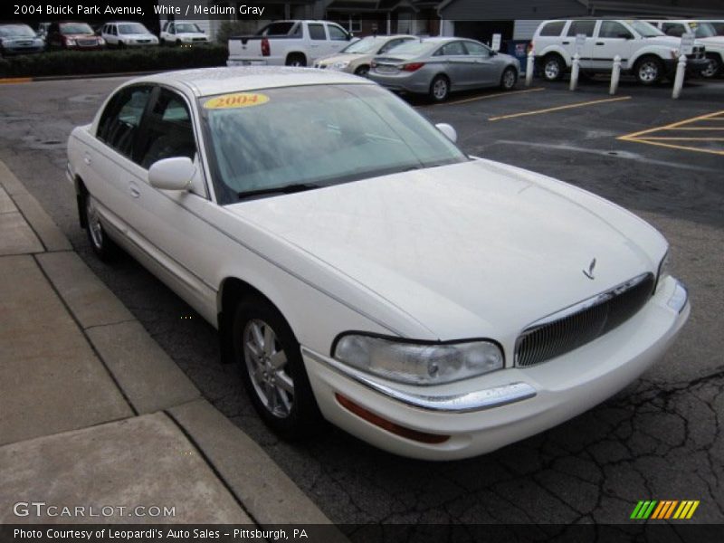 White / Medium Gray 2004 Buick Park Avenue