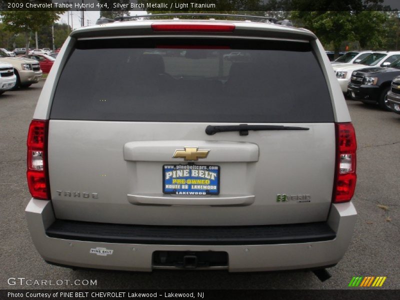 Silver Birch Metallic / Light Titanium 2009 Chevrolet Tahoe Hybrid 4x4