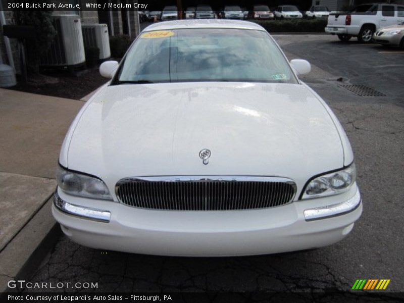 White / Medium Gray 2004 Buick Park Avenue