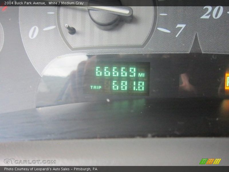 White / Medium Gray 2004 Buick Park Avenue