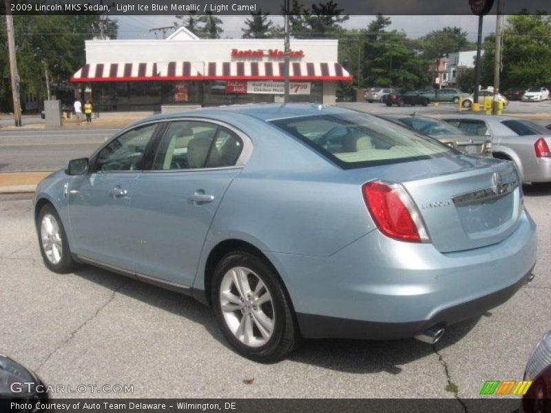 Light Ice Blue Metallic / Light Camel 2009 Lincoln MKS Sedan