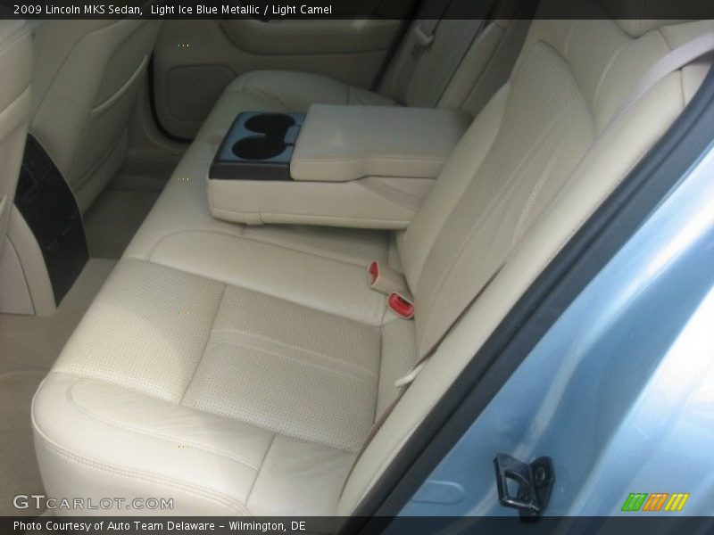 Light Ice Blue Metallic / Light Camel 2009 Lincoln MKS Sedan