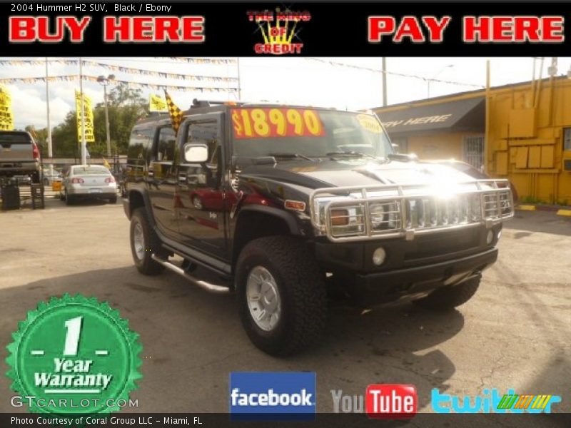 Black / Ebony 2004 Hummer H2 SUV