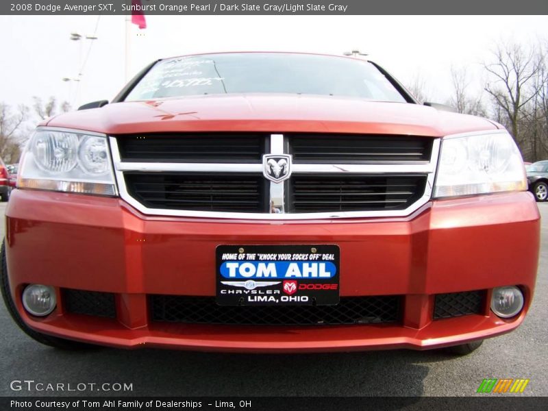 Sunburst Orange Pearl / Dark Slate Gray/Light Slate Gray 2008 Dodge Avenger SXT
