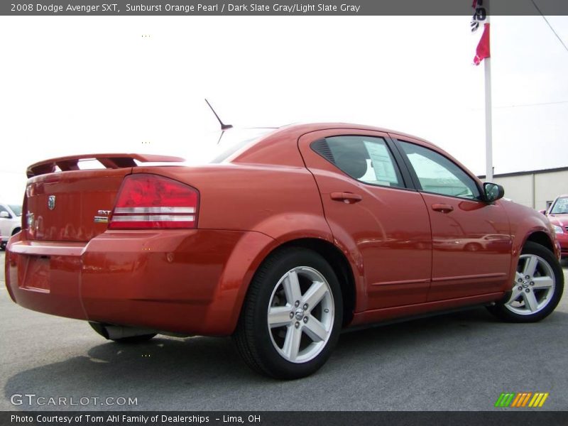 Sunburst Orange Pearl / Dark Slate Gray/Light Slate Gray 2008 Dodge Avenger SXT