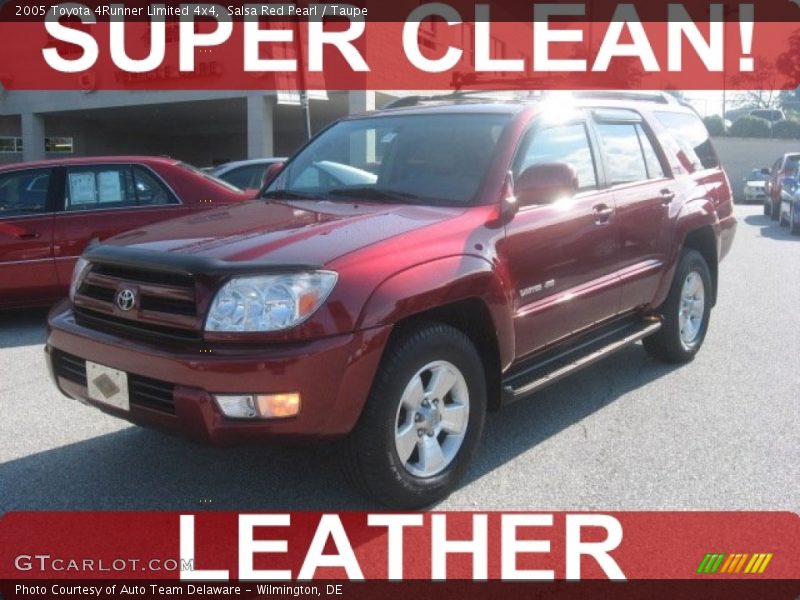Salsa Red Pearl / Taupe 2005 Toyota 4Runner Limited 4x4