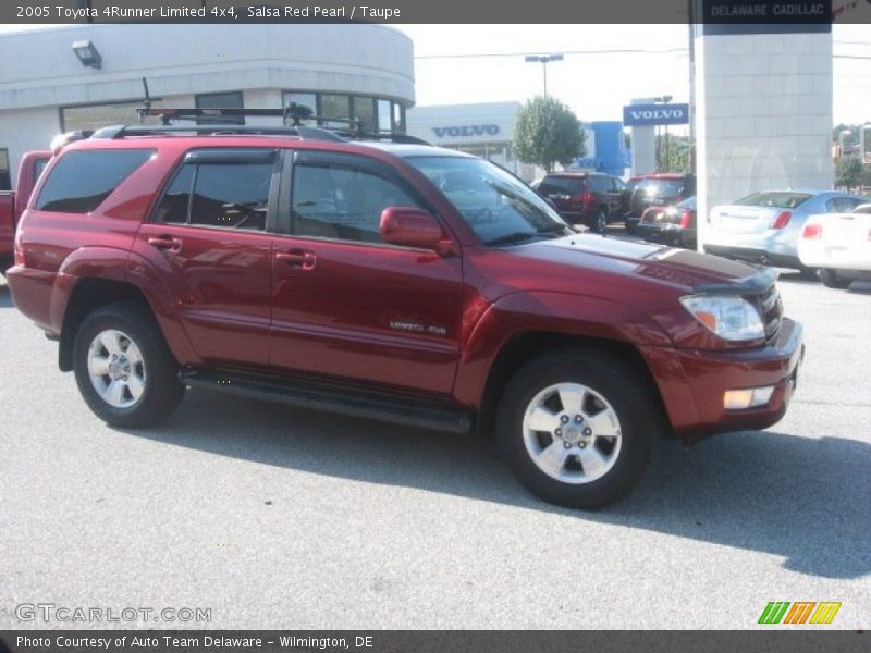 Salsa Red Pearl / Taupe 2005 Toyota 4Runner Limited 4x4