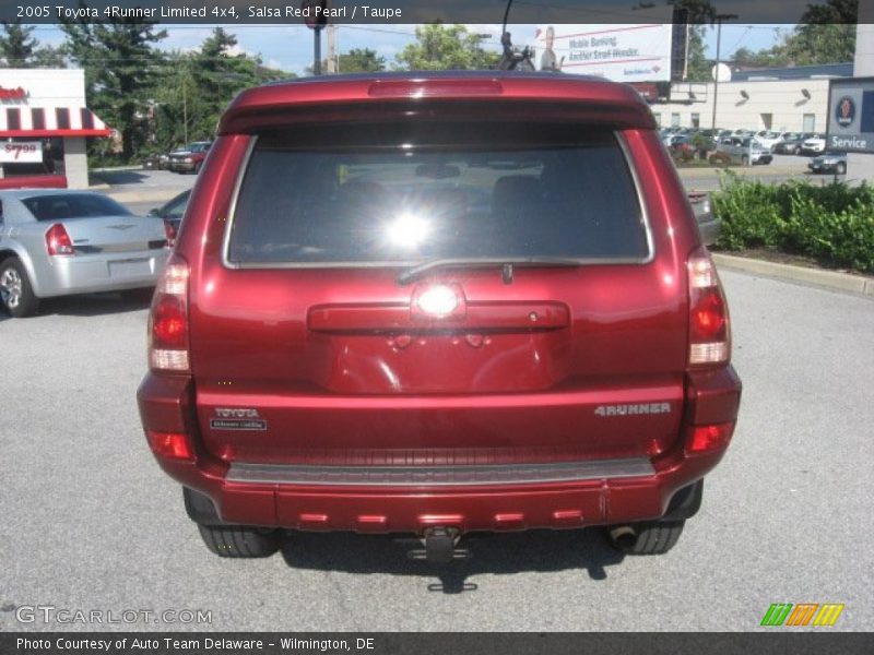 Salsa Red Pearl / Taupe 2005 Toyota 4Runner Limited 4x4