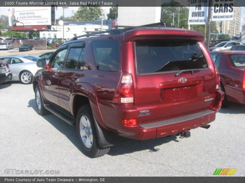 Salsa Red Pearl / Taupe 2005 Toyota 4Runner Limited 4x4