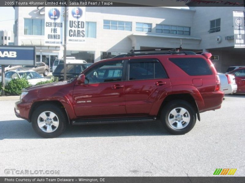 Salsa Red Pearl / Taupe 2005 Toyota 4Runner Limited 4x4