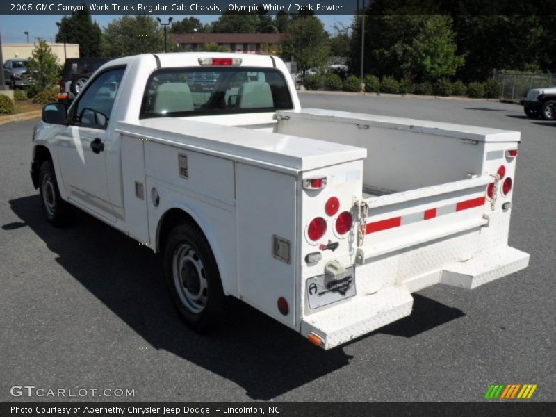 Olympic White / Dark Pewter 2006 GMC Canyon Work Truck Regular Cab Chassis