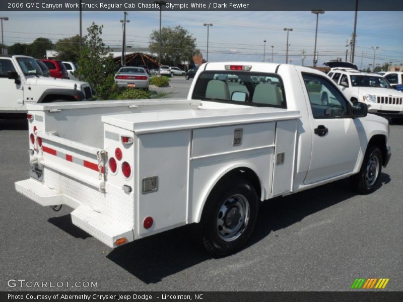 Olympic White / Dark Pewter 2006 GMC Canyon Work Truck Regular Cab Chassis