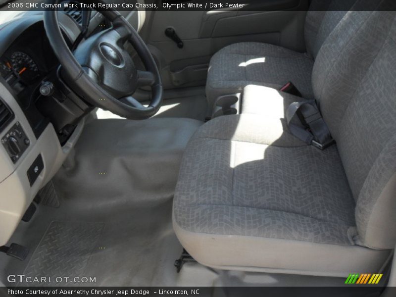 Olympic White / Dark Pewter 2006 GMC Canyon Work Truck Regular Cab Chassis