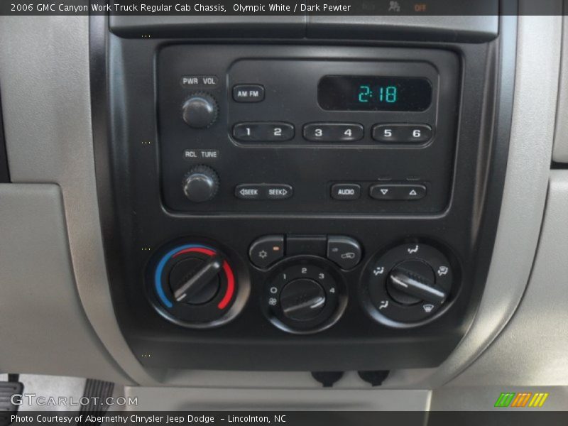 Olympic White / Dark Pewter 2006 GMC Canyon Work Truck Regular Cab Chassis