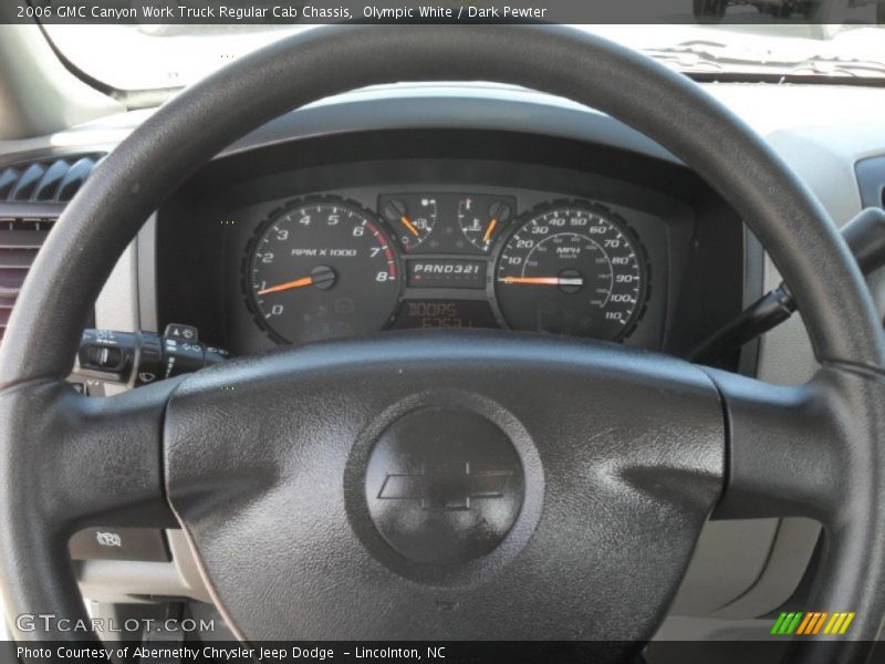 Olympic White / Dark Pewter 2006 GMC Canyon Work Truck Regular Cab Chassis