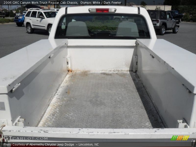 Olympic White / Dark Pewter 2006 GMC Canyon Work Truck Regular Cab Chassis