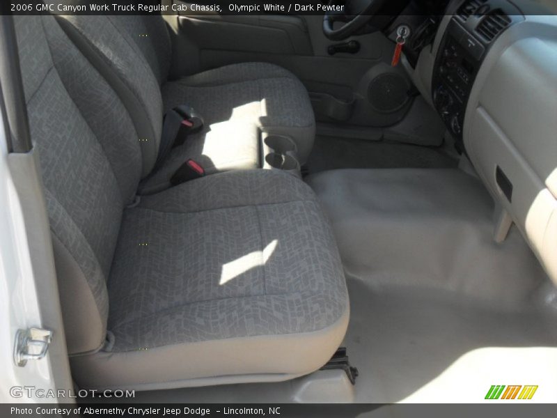 Olympic White / Dark Pewter 2006 GMC Canyon Work Truck Regular Cab Chassis