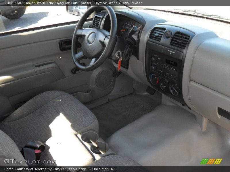 Olympic White / Dark Pewter 2006 GMC Canyon Work Truck Regular Cab Chassis