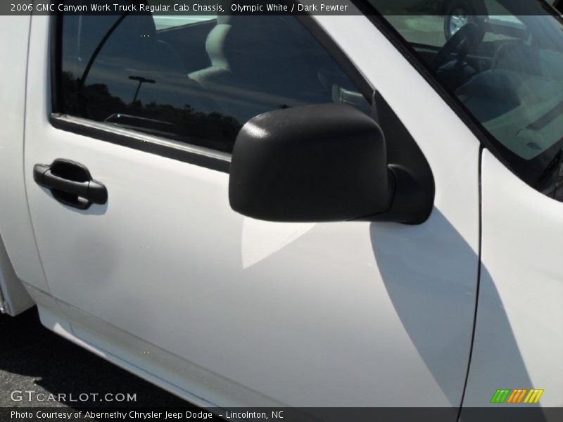 Olympic White / Dark Pewter 2006 GMC Canyon Work Truck Regular Cab Chassis
