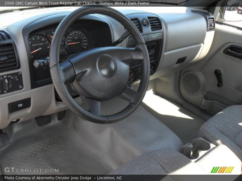 Dark Pewter Interior - 2006 Canyon Work Truck Regular Cab Chassis 