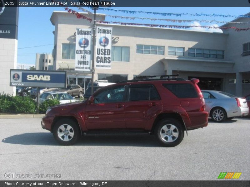 Salsa Red Pearl / Taupe 2005 Toyota 4Runner Limited 4x4