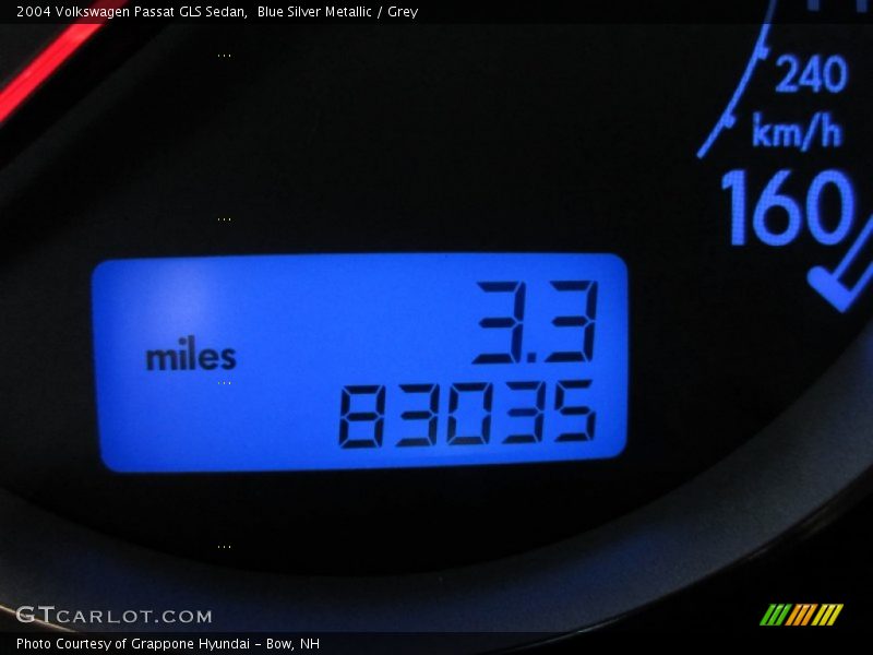 Blue Silver Metallic / Grey 2004 Volkswagen Passat GLS Sedan