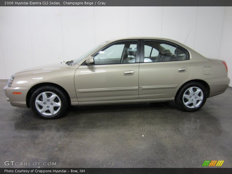 Champagne Beige / Gray 2006 Hyundai Elantra GLS Sedan