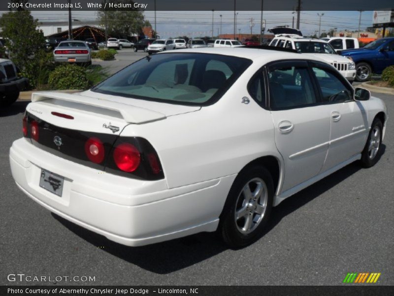 White / Medium Gray 2004 Chevrolet Impala LS