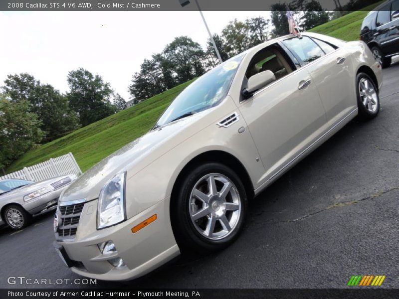 Gold Mist / Cashmere 2008 Cadillac STS 4 V6 AWD