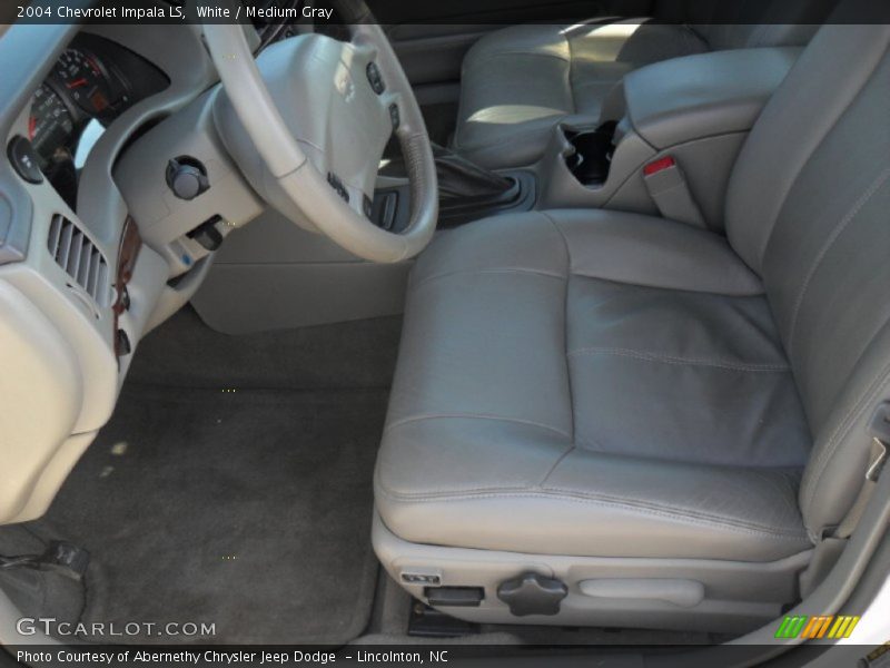 White / Medium Gray 2004 Chevrolet Impala LS