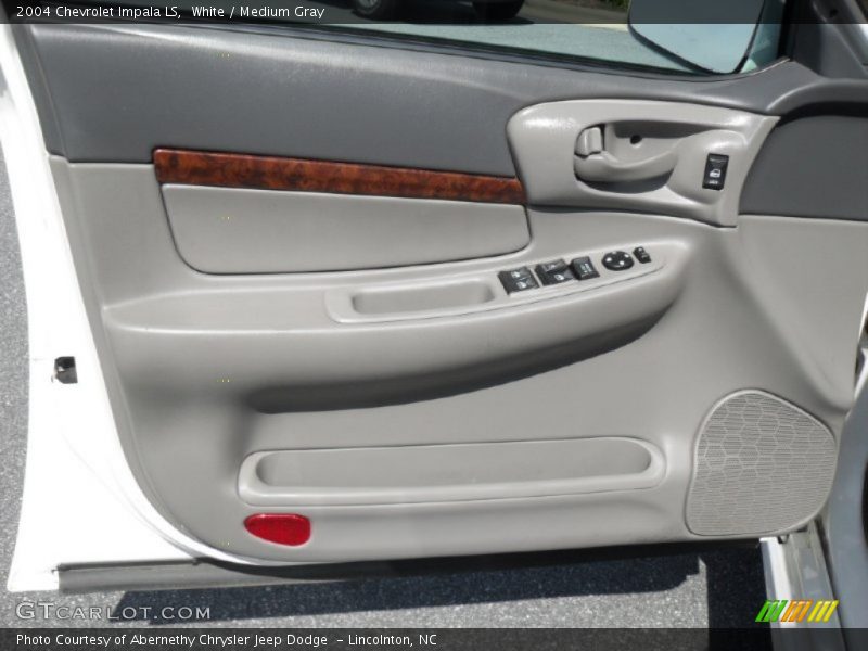 White / Medium Gray 2004 Chevrolet Impala LS