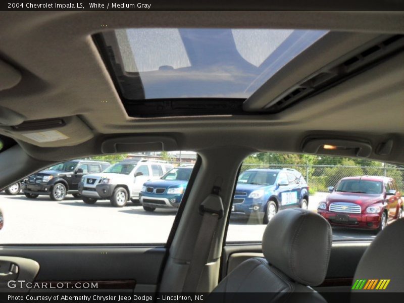 White / Medium Gray 2004 Chevrolet Impala LS