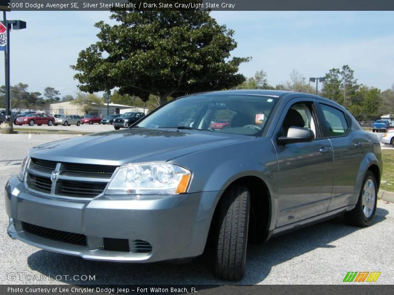 Silver Steel Metallic / Dark Slate Gray/Light Slate Gray 2008 Dodge Avenger SE