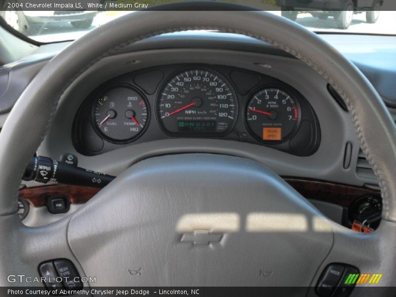 White / Medium Gray 2004 Chevrolet Impala LS
