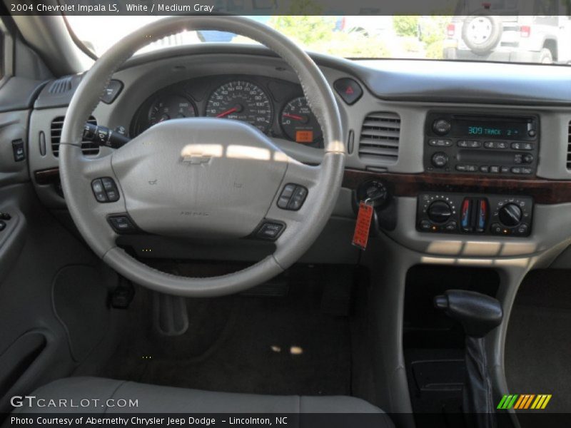 White / Medium Gray 2004 Chevrolet Impala LS
