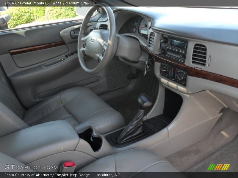 White / Medium Gray 2004 Chevrolet Impala LS